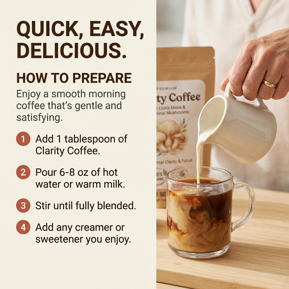 Clarity Coffee - Daily Brain Health Supplement