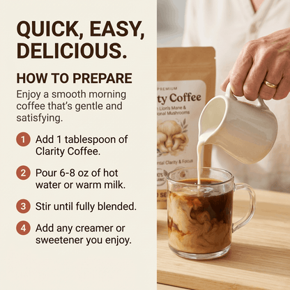 Clarity Coffee - Daily Brain Health Supplement